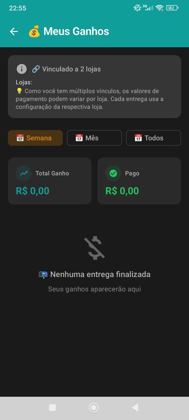 App Motoboy Ganhos